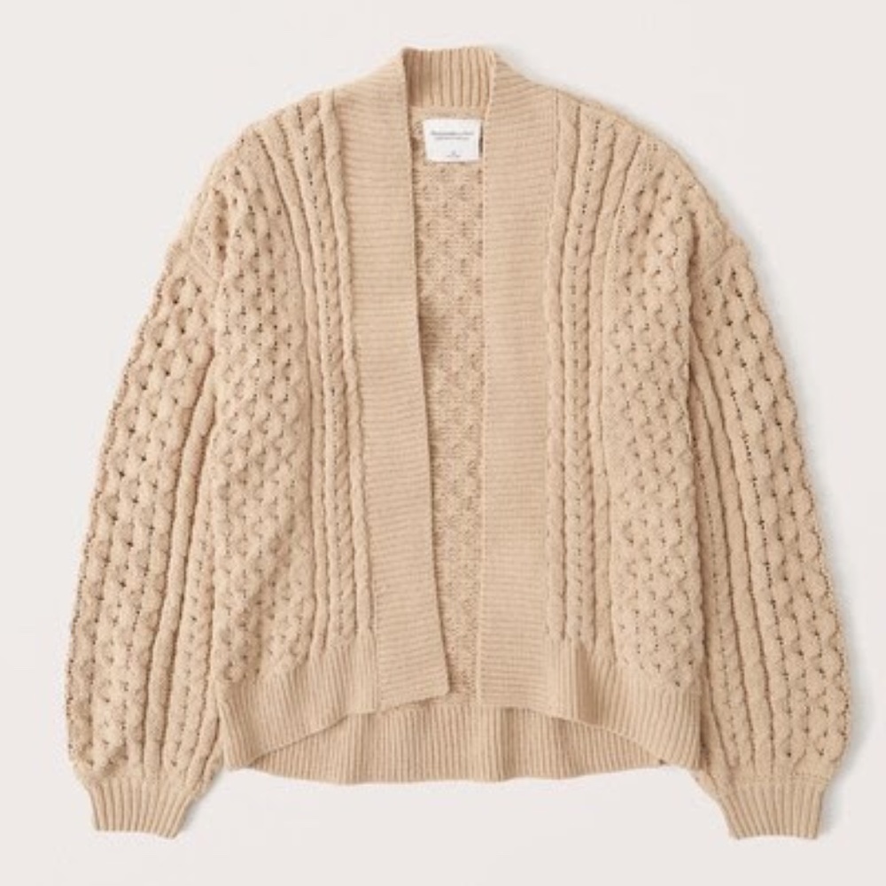 Abercrombie & Fitch Cable Cardigan